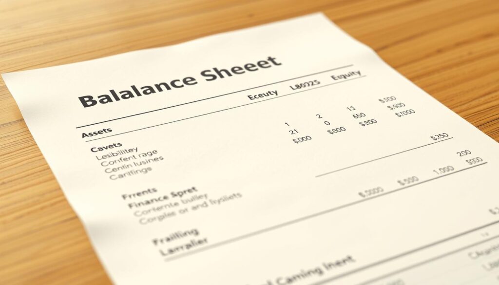 balance sheet example for small business